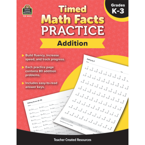 Teacher Created Time Math Facts Practice: Addition (TCR8400)