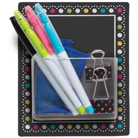 Teacher Created Clingy Thingies Chalkboard Brights Storage Pocket (TCR 77377)