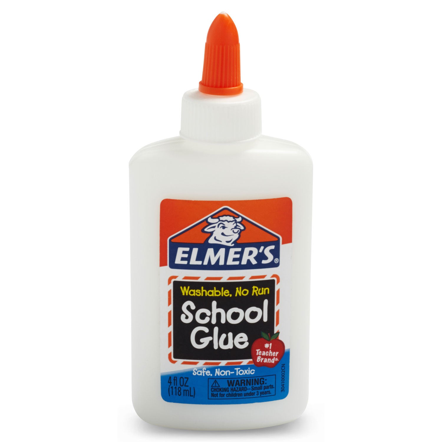 Elmer's Washable, No Run School Glue, 4oz Dries Clear