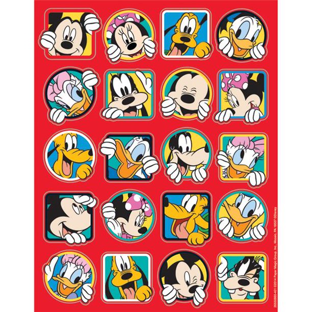 Eureka Mickey Out-to-Play Theme Stickers, Pack of 120 (EU 655066)