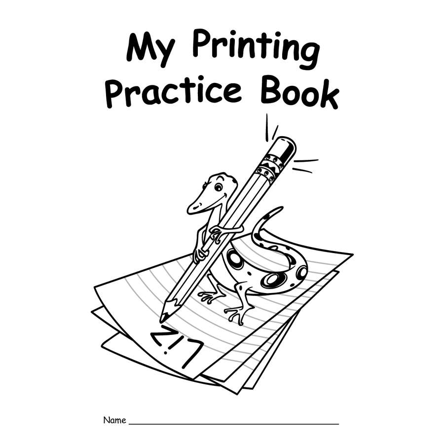 Teacher Created  My Own Printing Practice Book  (TCR 66804)