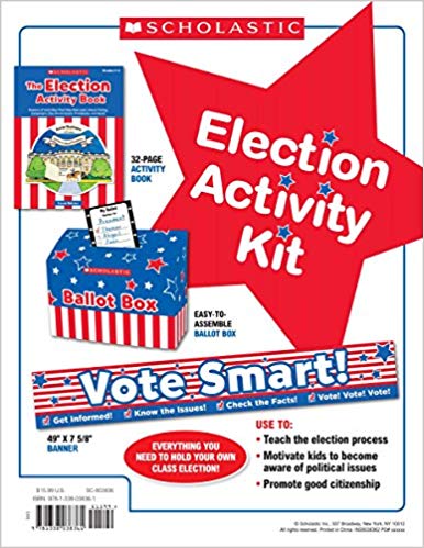 Scholastic Election Activity Kit, Ballot Box, Banner & More (SC-803836)