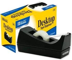 Bazic Desktop Tape Dispenser. Weighted, Nonskid Base (BAZ 940)