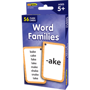Edupress Word Families Flash Cards, 56 Cards (EP 62043)
