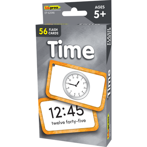 Edupress Time Flash Cards, 56 Cards (EP 62046)