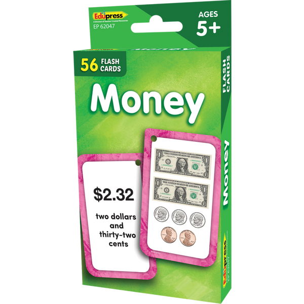 Edupress Money Flash Cards, 56 Cards (EP 62047)