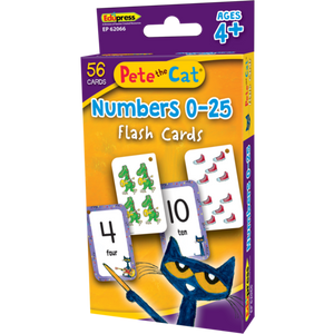 Teacher Created Resources Pete the Cat Numbers 0-25 Flash Cards (TCR62066)