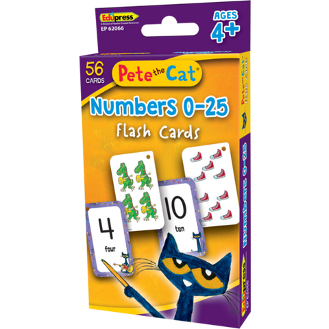 Teacher Created Resources Pete the Cat Numbers 0-25 Flash Cards (TCR62066)