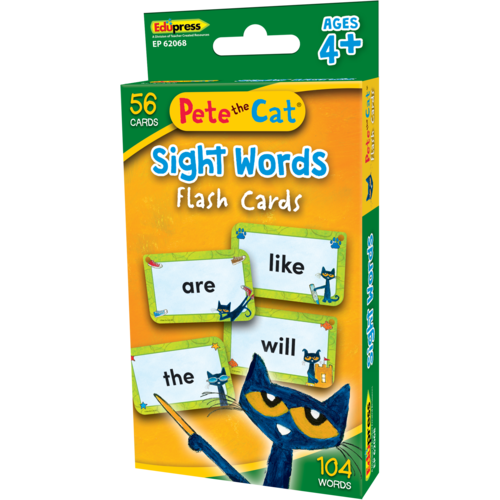 Teacher Created Resources Pete the Cat Sight Words Flash Cards (TCR 62068)