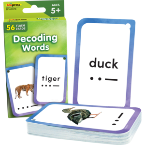 Teacher Created Decoding Words Flash Cards, 3⅛" x 5⅛", 56 Pack (EP 62078)