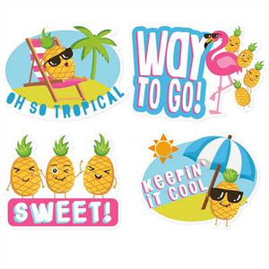 Eureka Jumbo Scented Pineapple Stickers, Pack of 12 (EU 628003)