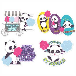 Eureka Jumbo Scented Cotton Candy Stickers, Pack of 12 (EU 628009)