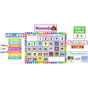 Teacher Created Colorful Calendar Bulletin Board (TCR 6590)