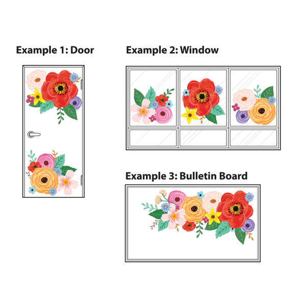 Teacher Created Wildflowers Bulletin Board, 22½'' x 23'', 34 Pieces (TCR 6593)