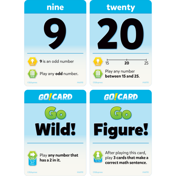 Edupress It's GO Time Math Card Game (EP 66110)