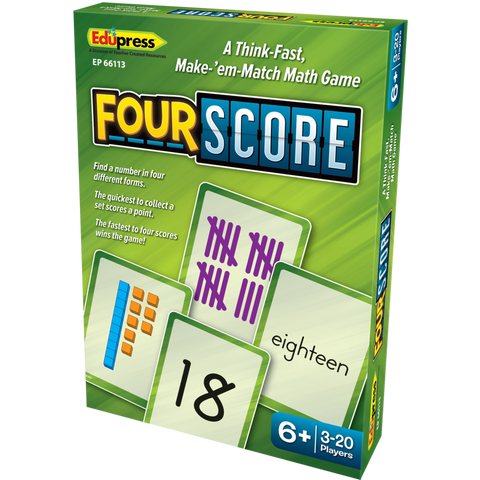 Edupress Four Score Make-'em Match Math Game (EP 66113)