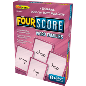 Teacher Created Four Score Card Game: Word Families (TCR66115)