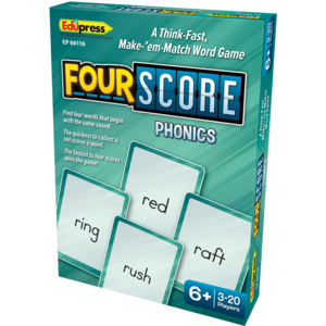 Teacher Created Four Score Card Game: Phonics (TCR66116)