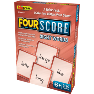 Teacher Created Four Score Card Game: Sight Words (TCR66117)