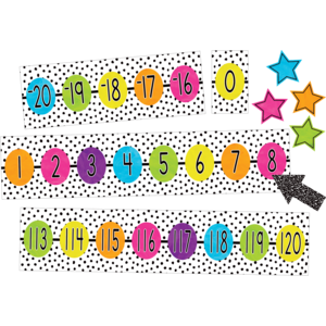 Teacher Created Brights 4Ever Number Line (-20 to 120) Bulletin Board, 24 Pieces (TCR 6922)