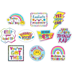 Teacher Created Brights 4Ever Positive Sayings Accents, 30 Pieces (TCR 6933)