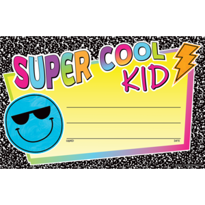 Teacher Created Brights 4Ever Super Cool Kid Awards, 8½" x 5½", 25 Pack (TCR 6940)