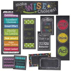 Creative Teaching Press Chalk It Up! Behavior Clip Chart Mini Bulletin Board Set (CTP6960)