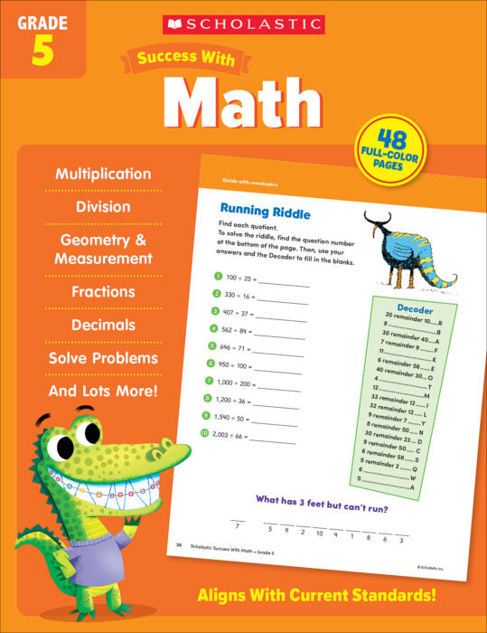 Scholastic Success With Math: Grade 5 Activity Book (SC735537)