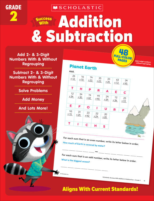 Scholastic Success With Addition & Subtraction: Grade 2 Activity Book (SC735512)