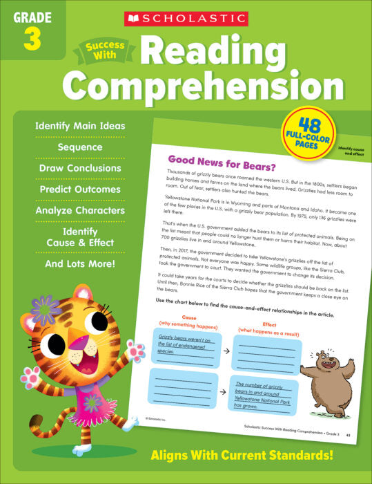 Scholastic Success With Reading Comprehension: Grade 3 Activity Book (SC735544)