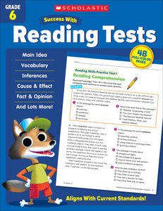 Scholastic Success With Reading Tests: Grade 6 (735551)