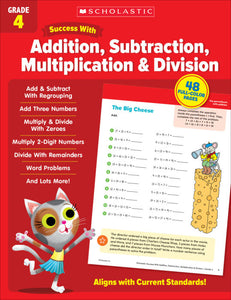 Scholastic Success With Addition, Subtraction, Multiplication & Division Activity Book Grade 4 (SC735514)