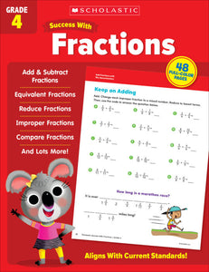 Scholastic Success With Fractions Activity Book Grade 4 (SC735519)