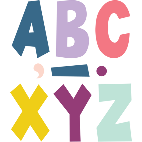 Teacher Created Resources Oh Happy Day 7" Fun Font Letters (TCR 70100)