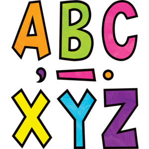 Teacher Created Brights 4Ever 7" Fun Font Letters (TCR 70106)