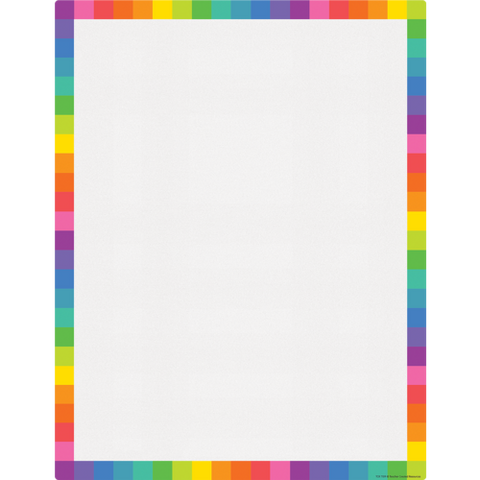 Teacher Created Colorful Blank Write On/Wipe Off Chart (TCR 7109)