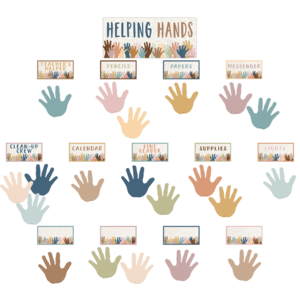 Teacher Created Everyone is Welcome Helping Hands Mini Bulletin Board (TCR 7122)