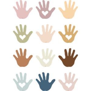 Teacher Created Everyone is Welcome Helping Hands Mini Accents (TCR7134)