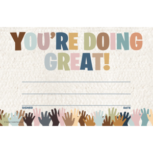 Teacher Created Everyone is Welcome You’re Doing Great! Awards (TCR7136)