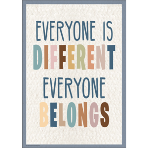Teacher Created Everyone is Different, Everyone Belongs Positive Poster (TCR 7142)