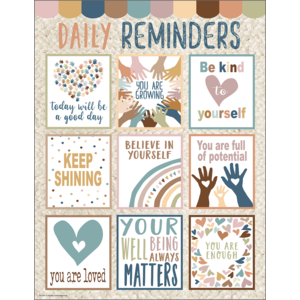 Teacher Created Everyone is Welcome Daily Reminders Chart, 17" x 22" (TCR 7147)