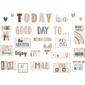 Teacher Created Everyone is Welcome Today is a Good Day Mini Bulletin Board (TCR 7163)