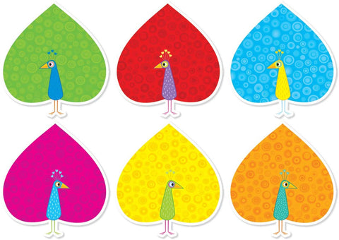 Scholastic Jingle Jungle Peacocks Accents, 36 Count (SC 553126)