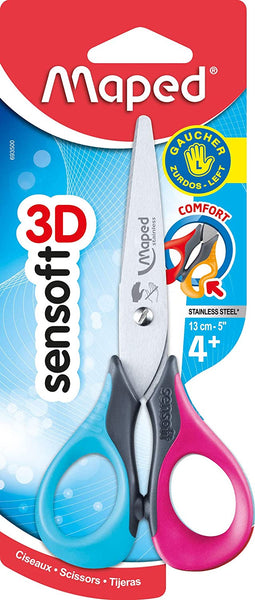 Maped Sensoft 3D Blunt 5" Scissors, Left Handed (5003)