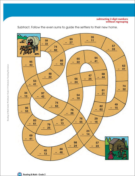 Scholastic Reading & Math Jumbo Workbook Grade 2 (786010)