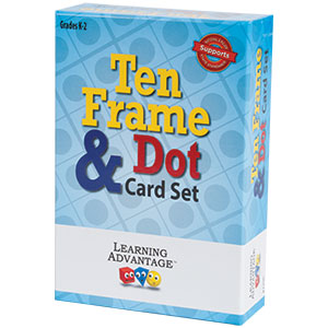 Learning Advantage Ten Frame & Dot Card Set, Math, Counting, Grades K-2 (CTU 7295)
