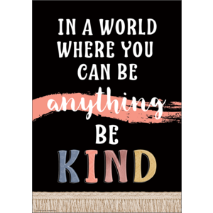 Teacher Created Wonderfully Wild Be Kind Positive Poster, 13⅜" x 19" (TCR 7399)