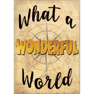 Teacher Created What a Wonderful World Positive Poster 13" x 17"  (TCR7437)