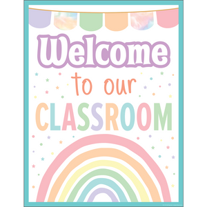 Teacher Created Pastel Pop Welcome To Our Classroom Chart (TCR 7472)