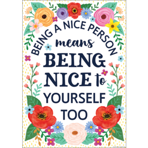 Teacher Created Being a Nice Person Positive Poster, 13⅜" x 19" (TCR 7487)